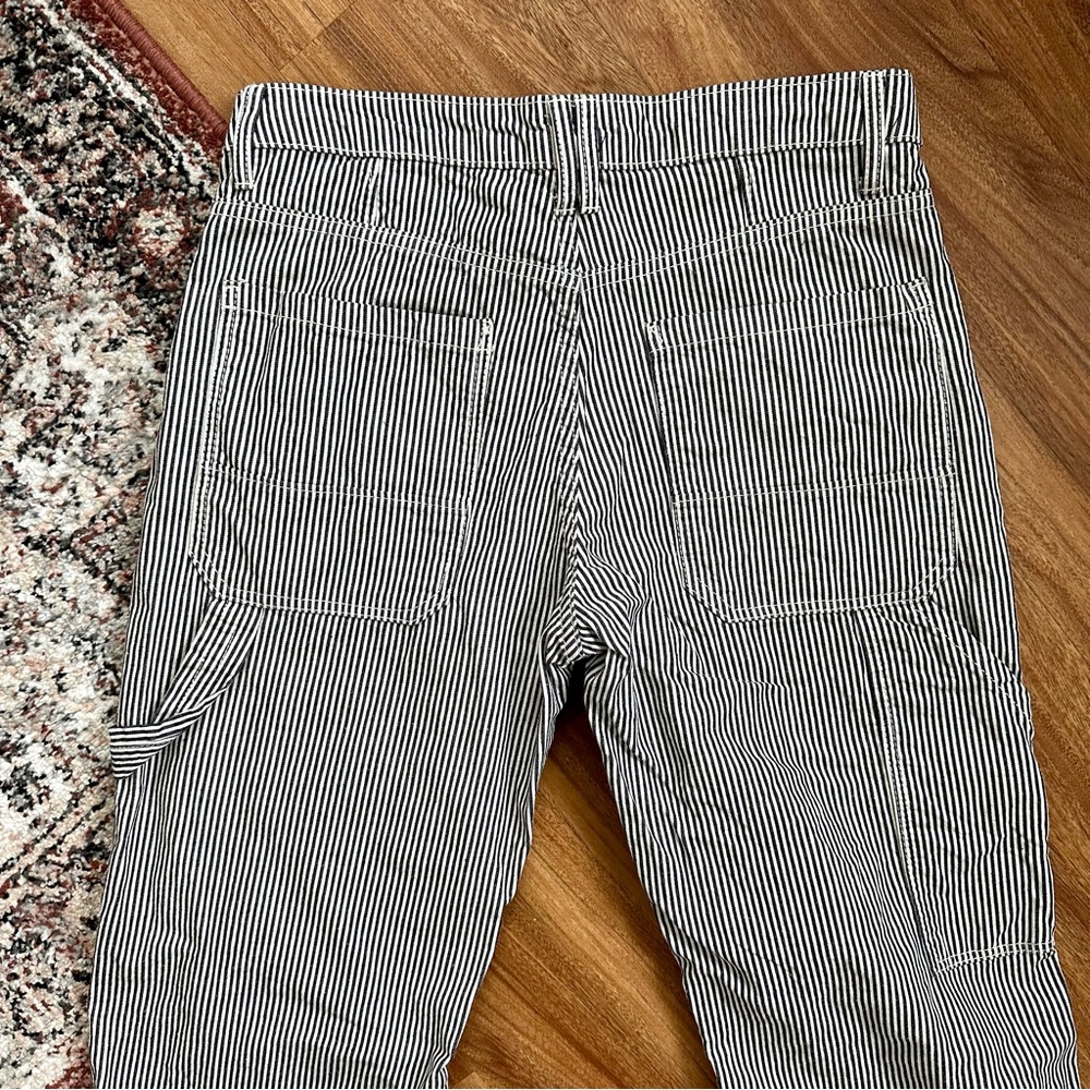 Bershka Striped Carpenter Chino Pants - Picture 3 of 9